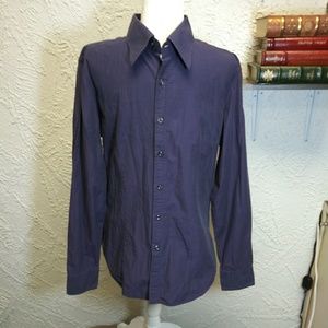 Mens button up Purple XL. Made in Romania.